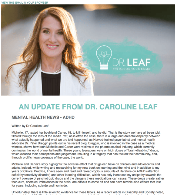 Dr Caroline Leaf – stop spreading ADHD stigma and ignorance | Dr C ...